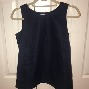 JCREW Navy Split Back Tank